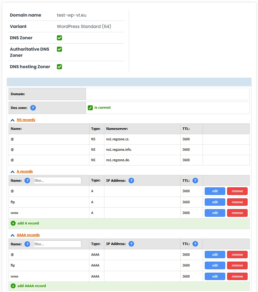 Új DNS kezelőfelület a RegZone-on